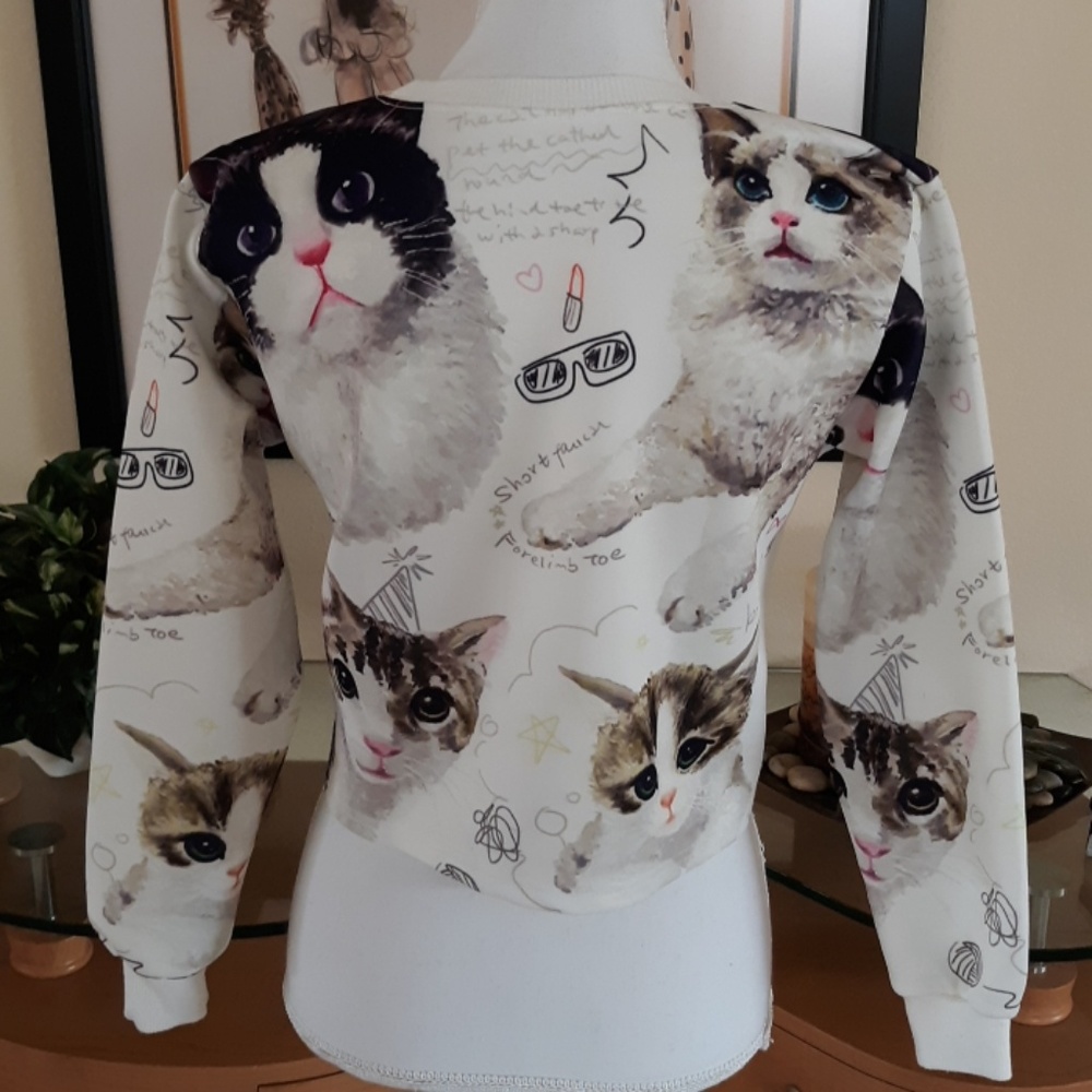 Cat cropped top M - Picture 4 of 6